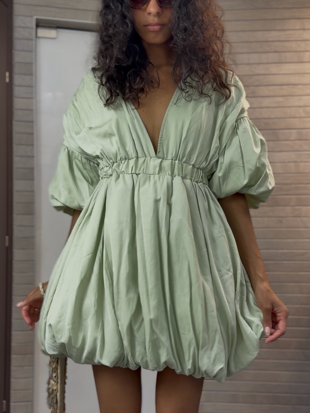 Prettylittlething Women's Green Dress